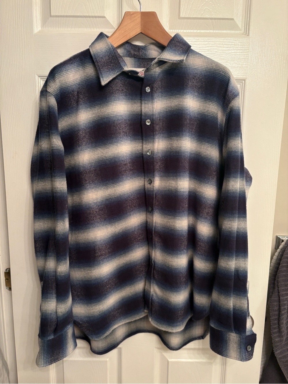 Outclass Blue Plaid Overshirt